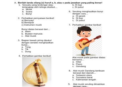 30 Bocoran Soal Seni Musik Kelas 7 Semester 2 dan Jawabannya yang Wajib Kamu Pelajari