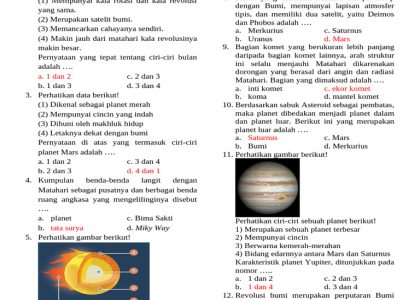 5 Rahasia Menjawab Soal IPA Kelas 7 Semester 2 Tata Surya Agar Nilai Ujian Kamu Sempurna