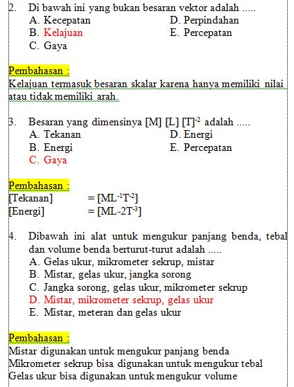 Soal Pilihan Ganda Fisika Kelas 11 Semester 2 Soal Pilihan Ganda Fisika Kelas 11 Semester 2
