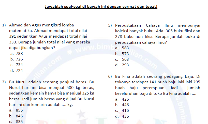5 Soal Cerita Matematika Kelas 4 SD yang Pasti Muncul di STS 2026, Wajib Latihan!