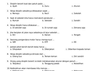 Rahasia Kunci Jawaban Soal PTS PKN Kelas 3 Semester 2 2026 Terbukti Ampuh