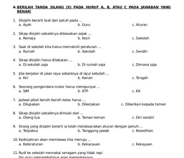 Rahasia Kunci Jawaban Soal PTS PKN Kelas 3 Semester 2 2026 Terbukti Ampuh