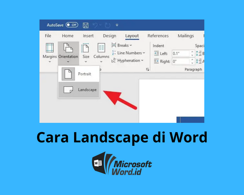 Wajib Tahu Cara Membuat 1 Halaman Landscape di Word 2010 untuk Tugas Akhir