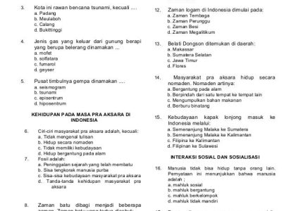 5 Contoh Soal IPS Kelas 7 Semester 1 Paling Sering Muncul, Wajib Tahu Sebelum Ujian
