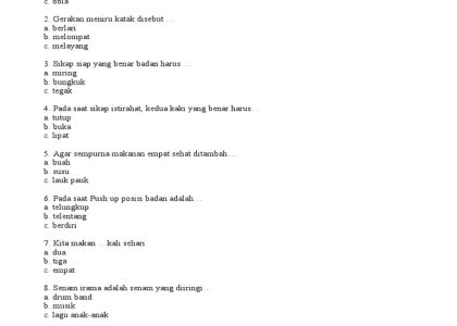 5 Contoh Soal Penjaskes Kelas 11 Semester 1 yang Sering Muncul di Ujian, Wajib Tahu