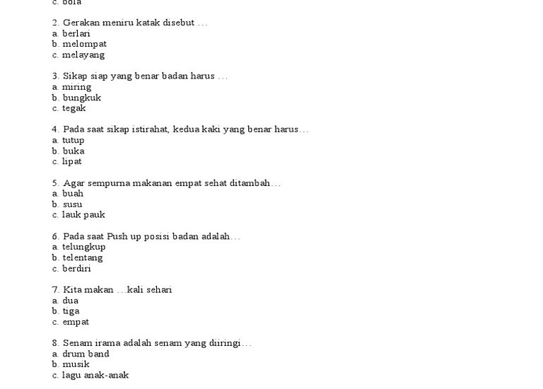 5 Contoh Soal Penjaskes Kelas 11 Semester 1 yang Sering Muncul di Ujian, Wajib Tahu