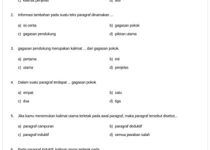 5 Fakta Mengejutkan Soal PTS Bahasa Indonesia Kelas 5 Semester 1 yang Wajib Diketahui Tahun 2026
