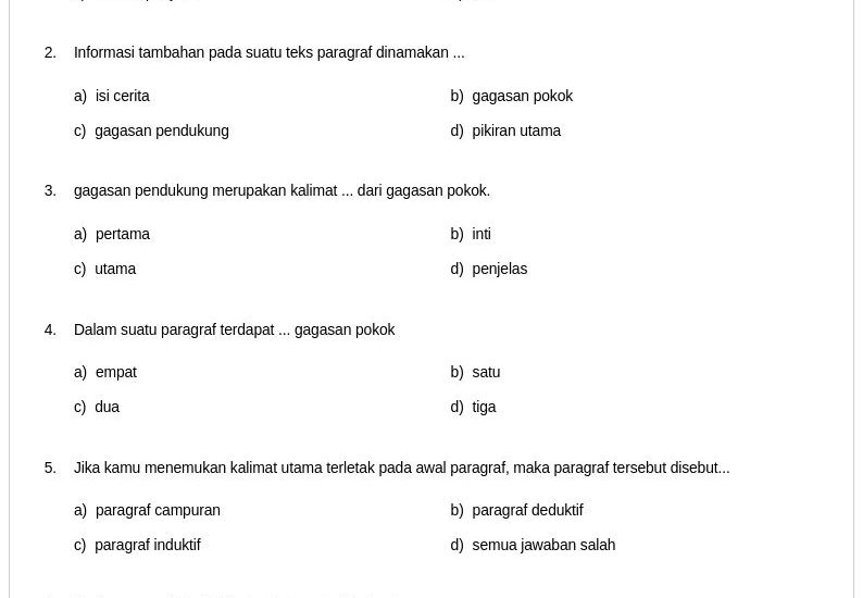 5 Fakta Mengejutkan Soal PTS Bahasa Indonesia Kelas 5 Semester 1 yang Wajib Diketahui Tahun 2026