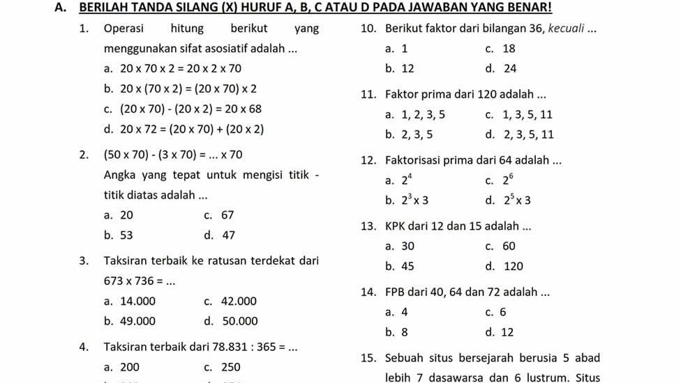 7 Contoh Soal Matematika Kelas 8 Semester 2 Kurikulum 2013 yang Wajib Dikuasai Sebelum UTS UAS 2026