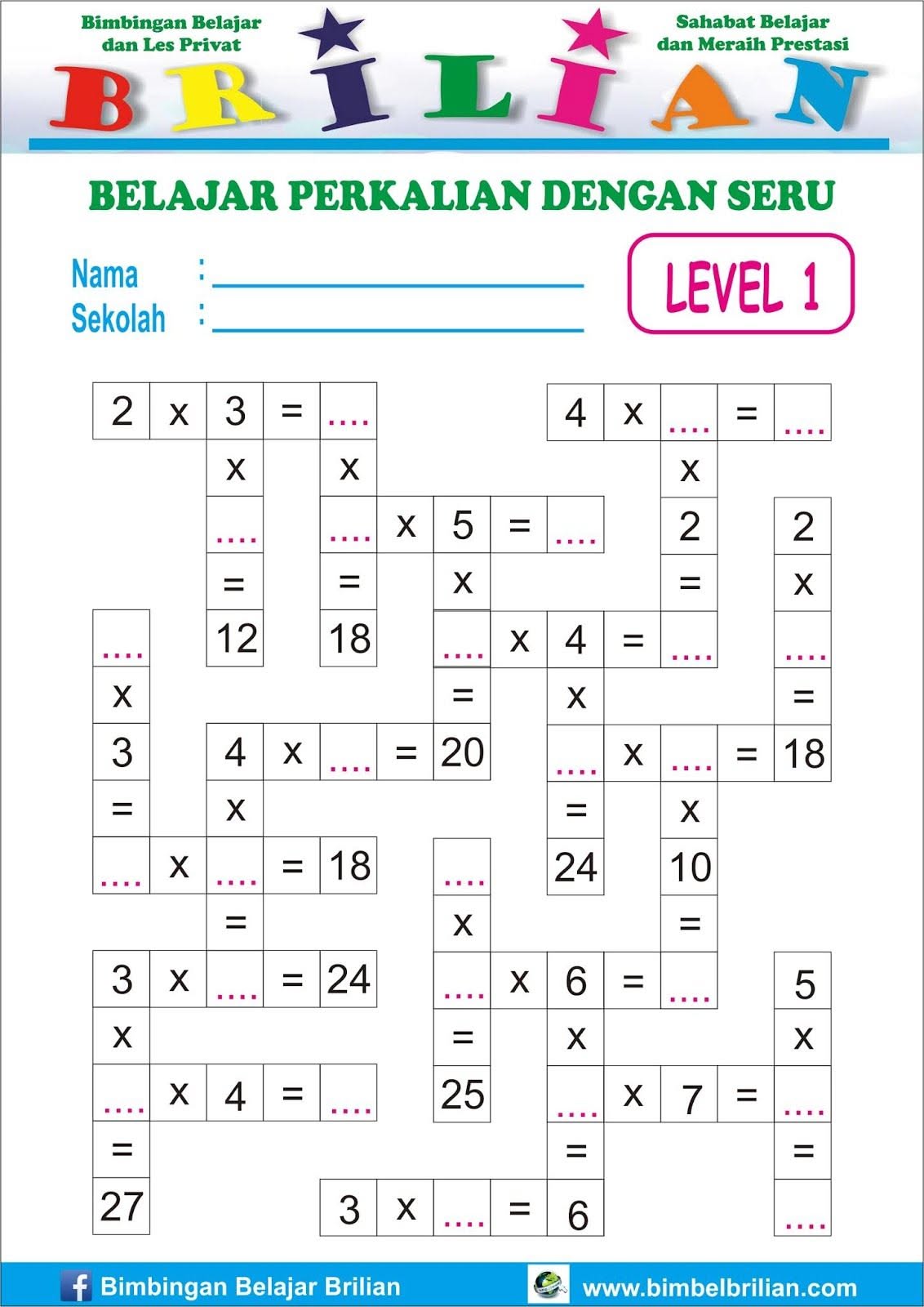 Soal Perkalian Belajar Matematika dengan Mudah Multiplication Soal Perkalian Belajar Matematika dengan Mudah Multiplication
