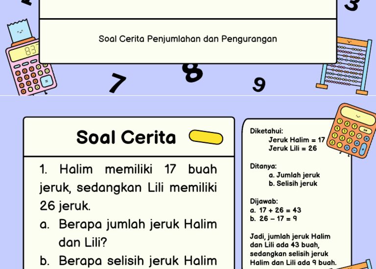 Ternyata Ini Rahasia Soal Cerita Matematika SD Kelas 4 di Sekolah Taraf Internasional