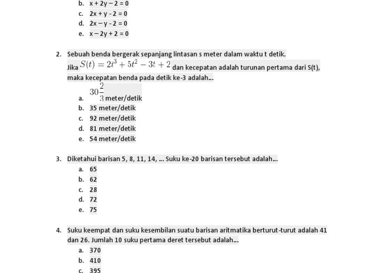 7 Contoh Soal Matematika Kelas XI IPS Semester 2 Ternyata Semudah Ini Jika Tahu Triknya