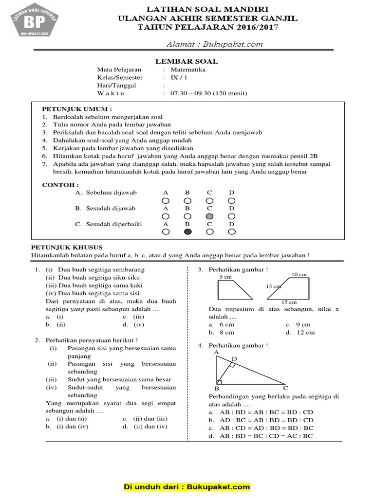 7 Contoh Soal UAS Matematika Kelas 11 Semester 1 dan Caranya yang Wajib Kamu Kuasai Sebelum Ujian