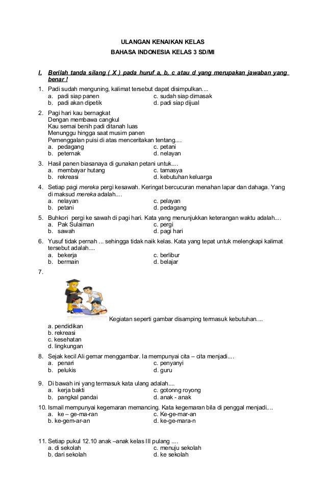 7 contoh soal tentang puisi untuk kelas 3 sd sem 2 yang Wajib Kamu Kuasai Sekarang