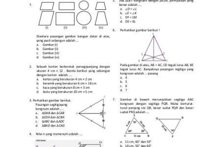 Akhirnya Tersedia 45 Contoh Soal Matematika Kelas 9 Semester 2 Beserta Jawabannya untuk Ujian 2026