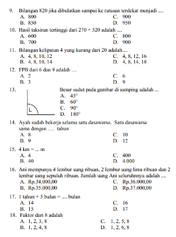 Rahasia Menguasai Sifat Segitiga Sama Kaki lewat Contoh Soal UAS Gasal Matematika Kelas 4