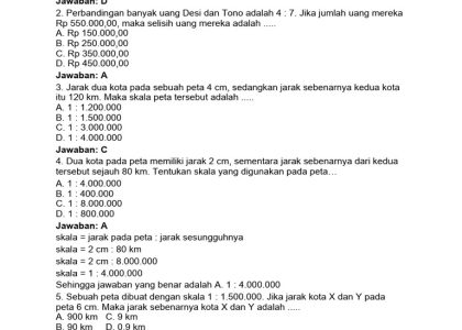 contoh soal matematika kelas 7 semester 2 tentang aritmatika sosial