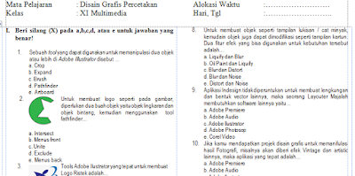 contoh soal tentang desain kelas 11 semester 2 beserta jawaban