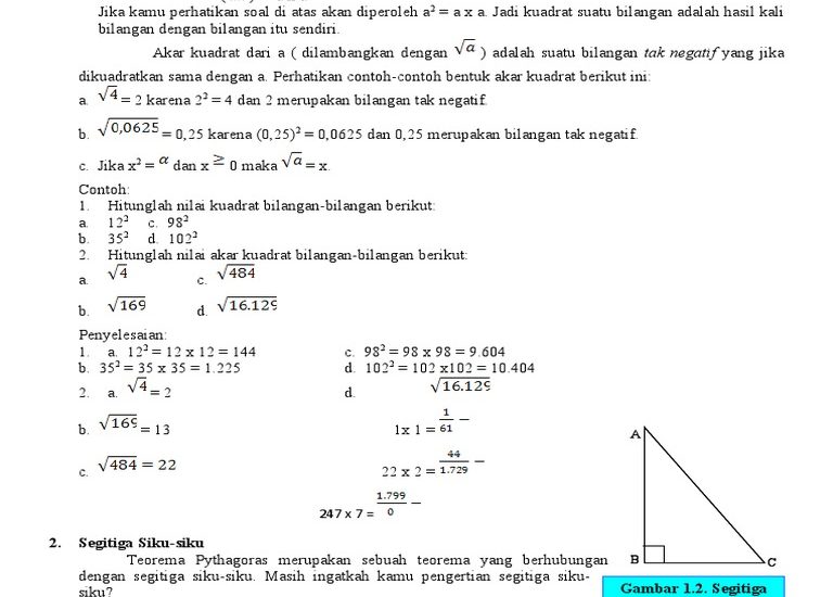 Ternyata Begini Contoh Soal Matematika Kelas 8 Semester 2 Pythagoras yang Sering Muncul di Ujian 2026
