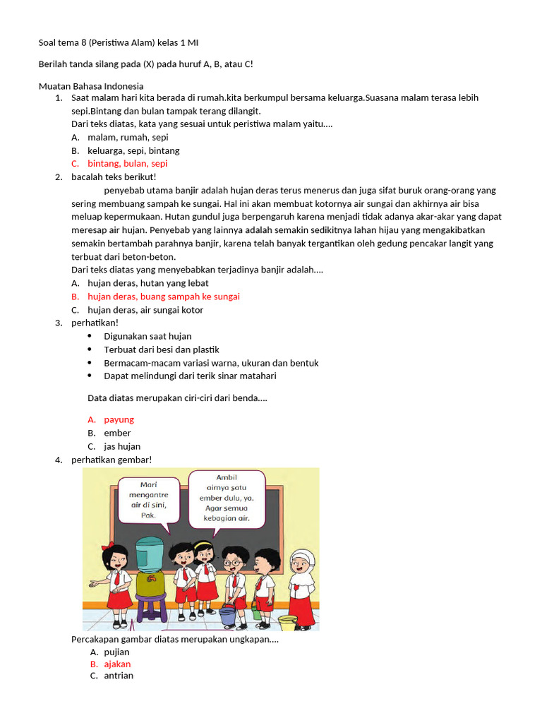 Rahasia Cepat Pintar Kerjakan Latihan Soal Tema 8 Sub Tema 4 Kelas 1 Terbaru Rahasia Cepat Pintar Kerjakan Latihan Soal Tema 8 Sub Tema 4 Kelas 1 Terbaru