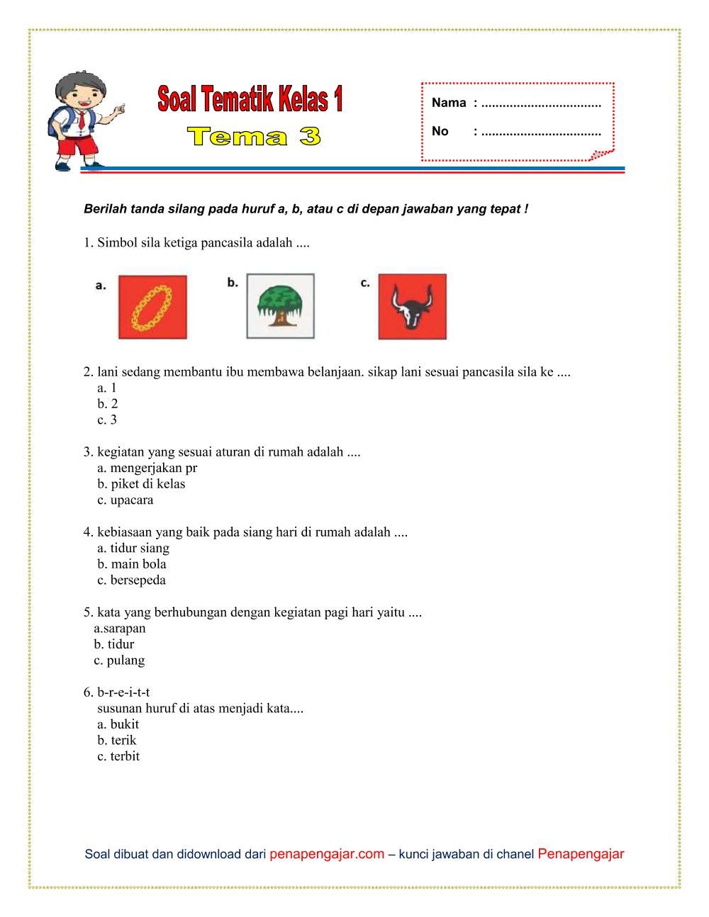 Rahasia Cepat Pintar dengan Latihan Soal Tematik Kelas 1 SD Kegemaranku Terbaru